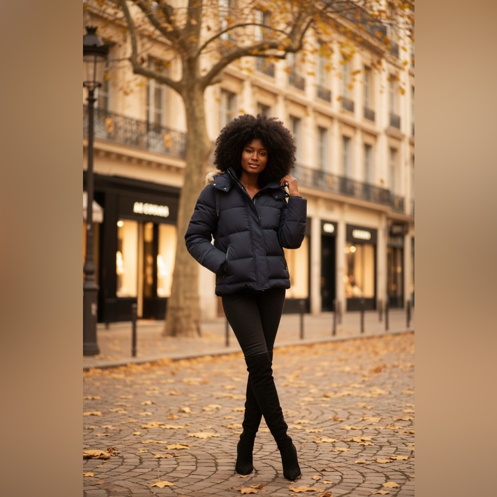 Marc New York womens Navy Puffer Jacket